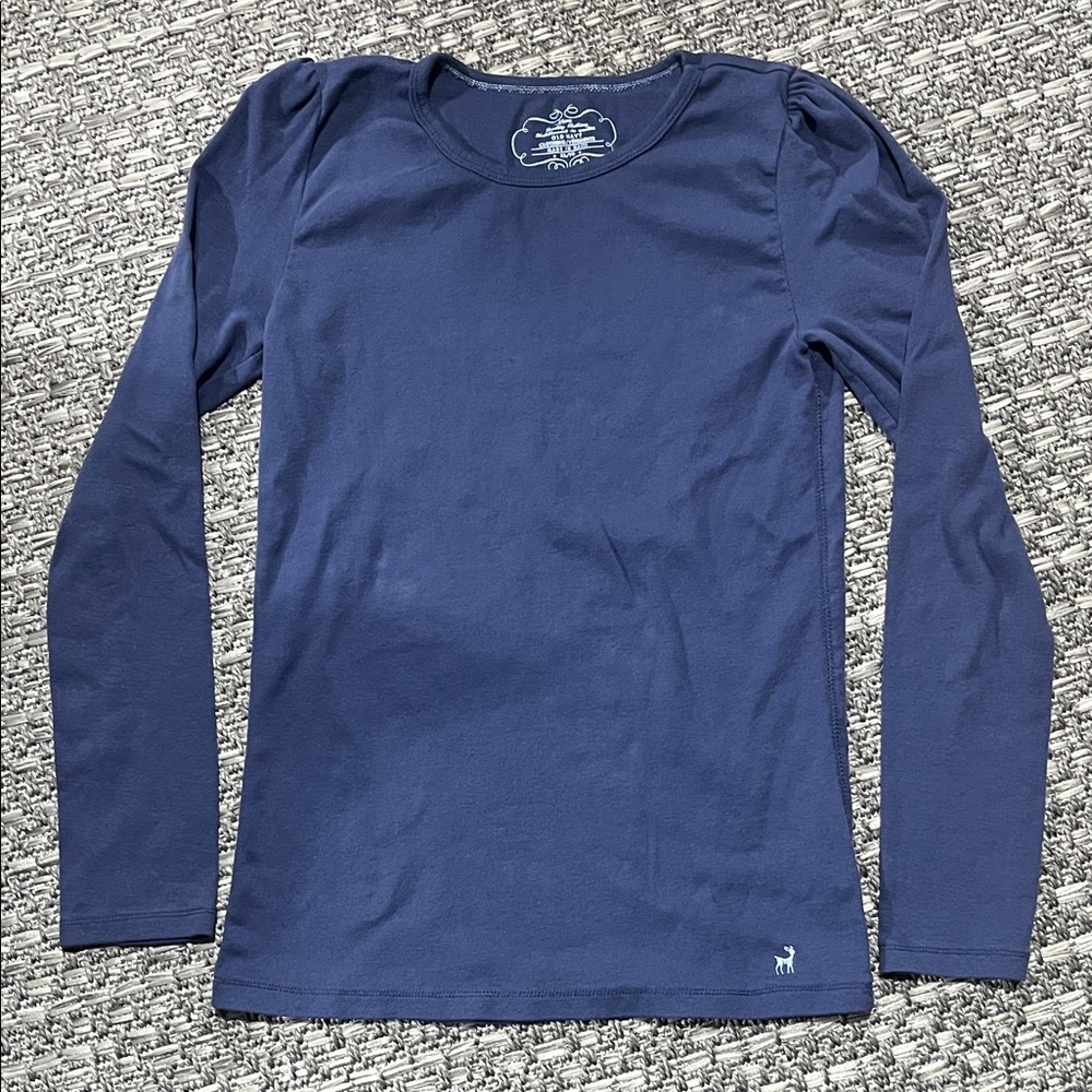 Old Navy | Blue Long Sleeve Puff-Shoulders Tee